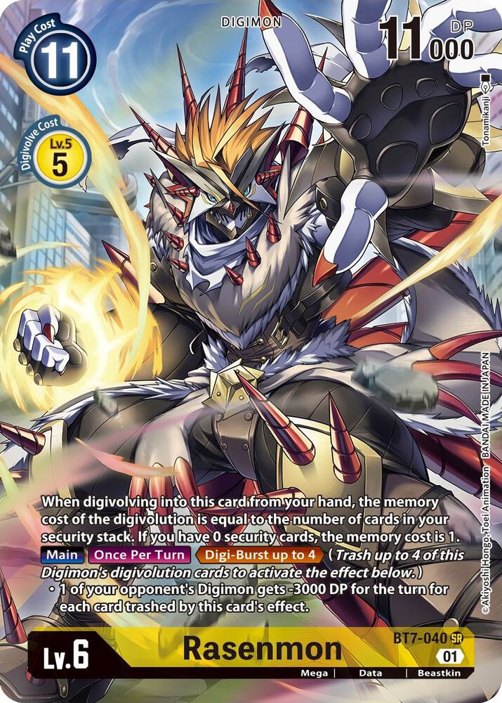 Rasenmon Alternate Art BT7-040 SR (Next Adventure)  - Foil
