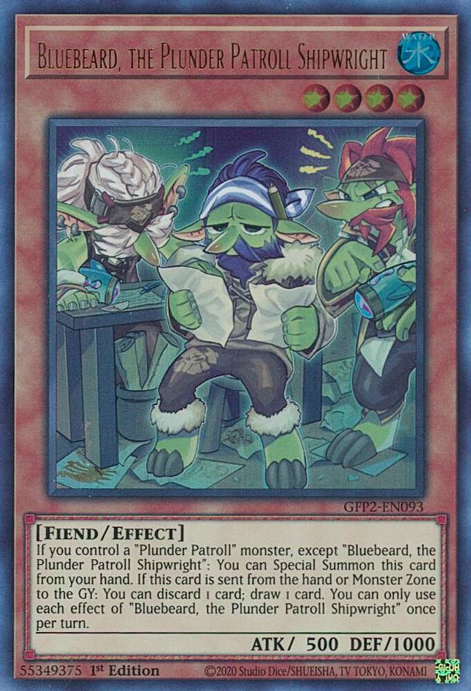 Bluebeard, the Plunder Patroll Shipwright GFP2-EN093 (Ghosts From the Past: The 2nd Haunting)  - 1st Edition
