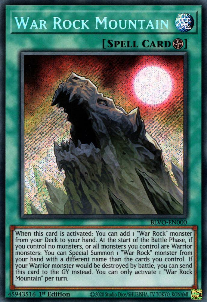War Rock Mountain BLVO-EN000 (Blazing Vortex)  - 1st Edition