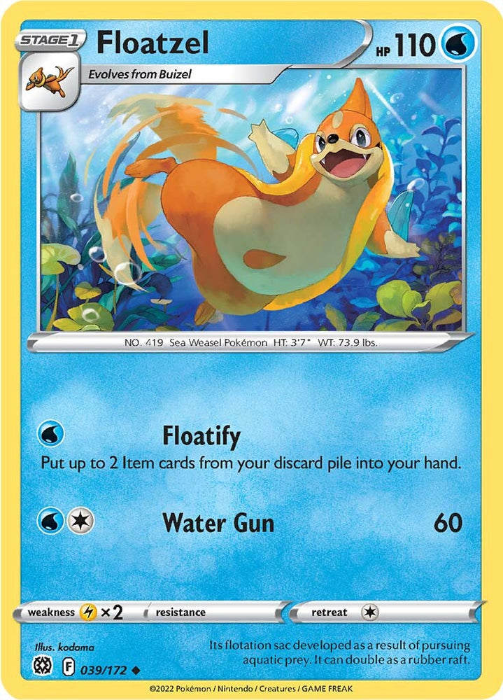 Floatzel (039/172) [Sword & Shield: Brilliant Stars]