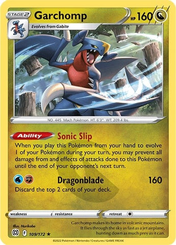 Garchomp (109/172) [Sword & Shield: Brilliant Stars]