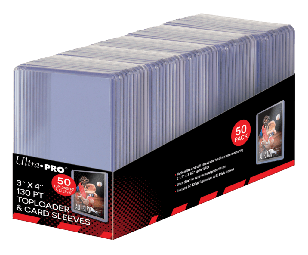 ULTRA PRO TOPLOADER- 3" x 4" Super Thick 130pt w/ thick card sleeves 50ct - KC Collectibles au