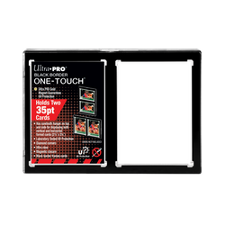 Ultra PRO: UV One-Touch Magnetic Holder - 35pt (2-Card Black Border)