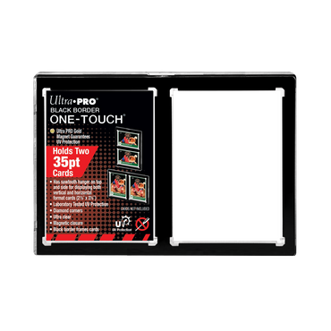 Ultra PRO: UV One-Touch Magnetic Holder - 35pt (2-Card Black Border)