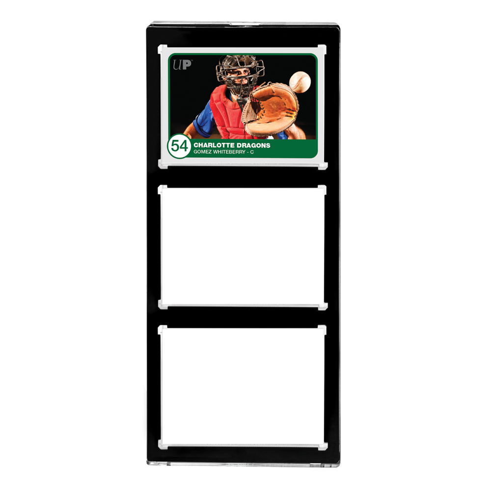 Ultra PRO: UV One-Touch Magnetic Holder - 35pt (3-Card Black Border)