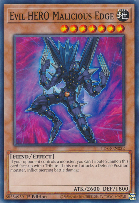 Evil HERO Malicious Edge [LDS3-EN023] Common