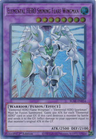 Elemental HERO Shining Flare Wingman [BLAR-EN054] Ultra Rare