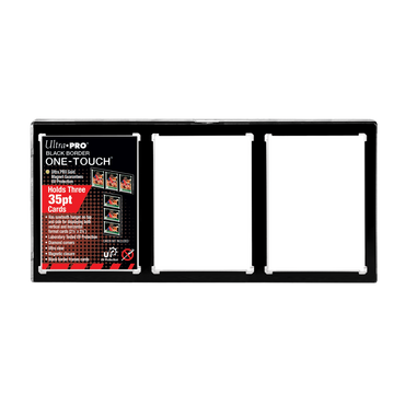 Ultra PRO: UV One-Touch Magnetic Holder - 35pt (3-Card Black Border)