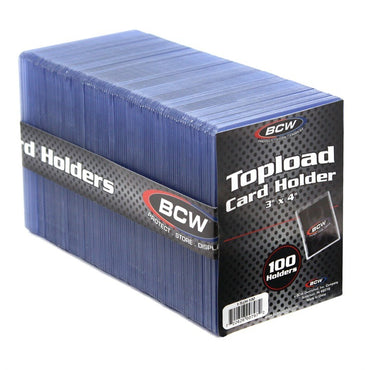 BCW Topload Card Holder Standard 100 Ct (3" x 4") - KC Collectibles au