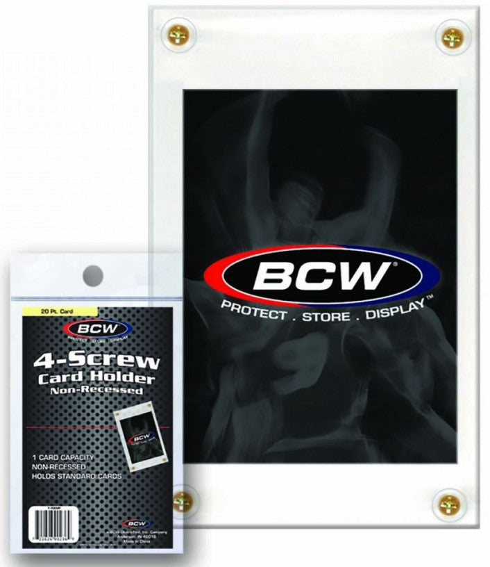 BCW Card Holder 4 Screw Non Recessed - KC Collectibles au