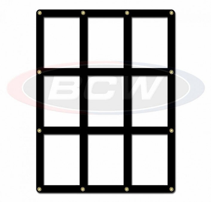 BCW Screwdown Holder 9 Card Black Border - KC Collectibles au