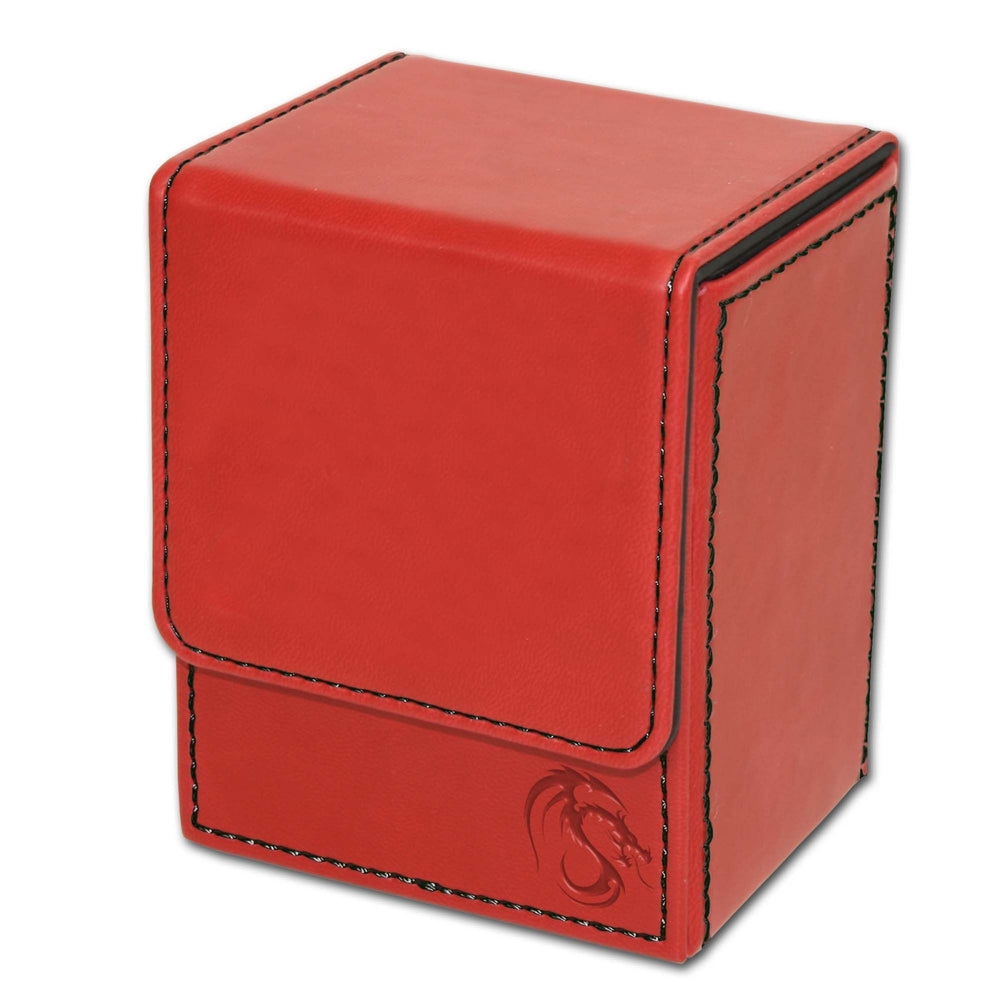 BCW Deck Case Box LX Red (Holds 80 cards)