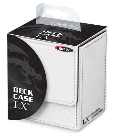 BCW Deck Case Box LX White (Holds 80 cards)