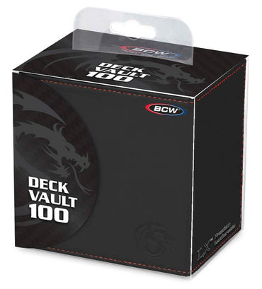 BCW Deck Vault Box 100 LX Black (Holds 100 Cards)