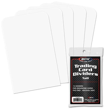 BCW Trading Card Dividers Tall (10 Dividers Per Pack) - KC Collectibles au