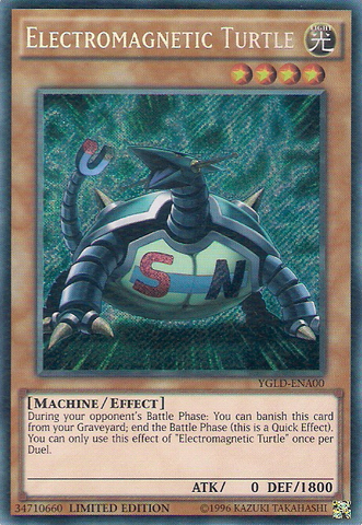 Electromagnetic Turtle [YGLD-ENA00] Secret Rare