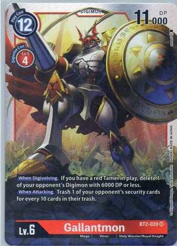 BT2-020 SR Gallantmon - Super Rare - KC Collectibles au