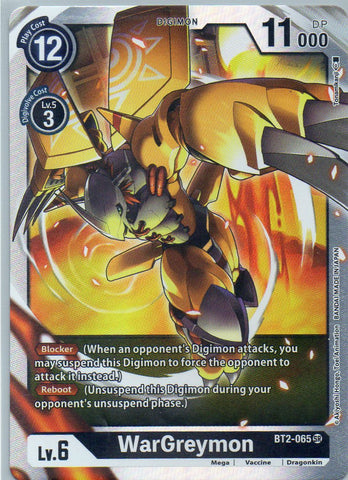 BT2-065 SR WarGreymon - Super Rare - KC Collectibles au