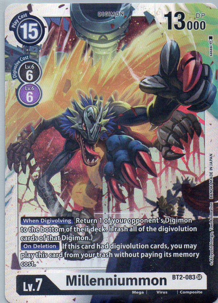 BT2-083 SR Millenniummon - Super Rare - KC Collectibles au