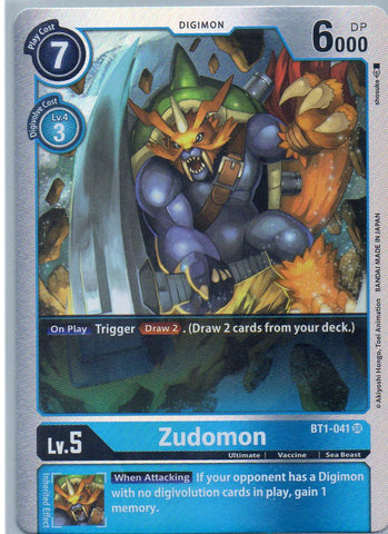 BT1-041 SR Zudomon - Super Rare - KC Collectibles au