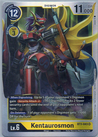 BT3-043 SR Kentaurosmon - Super Rare - KC Collectibles au