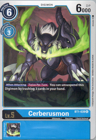 BT1-039 R Cerberusmon - Rare - KC Collectibles au