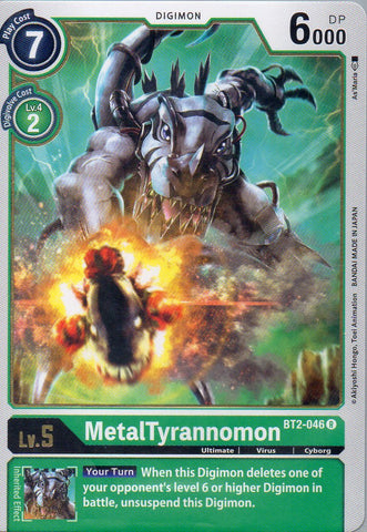 BT2-046 R MetalTyrannomon - Rare - KC Collectibles au