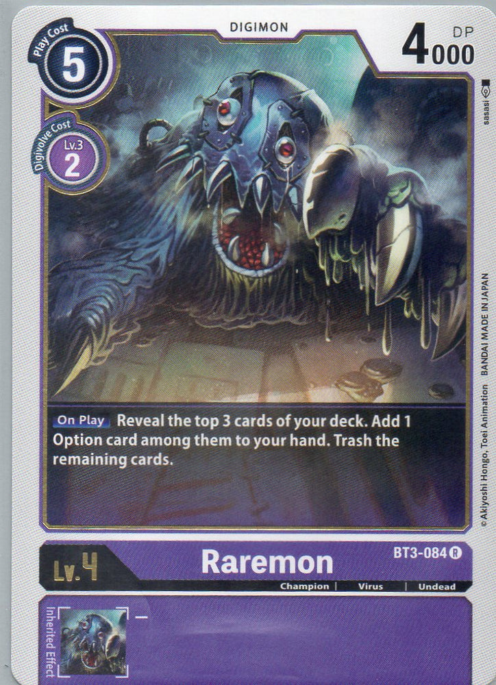 BT3-084 R Raremon - Rare - KC Collectibles au