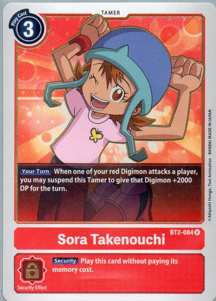 BT2-084 R Sora Takenouchi - Rare - KC Collectibles au