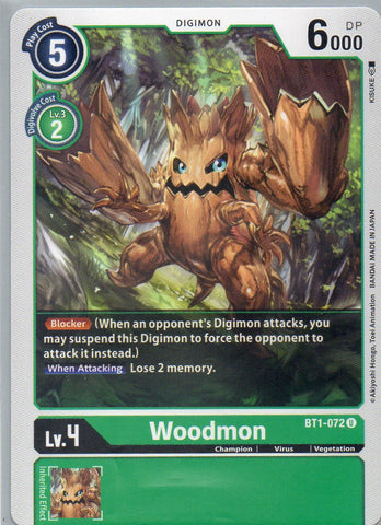 BT1-072 U Woodmon - Uncommon - KC Collectibles au