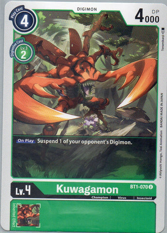 BT1-070 U Kuwagamon - Uncommon - KC Collectibles au