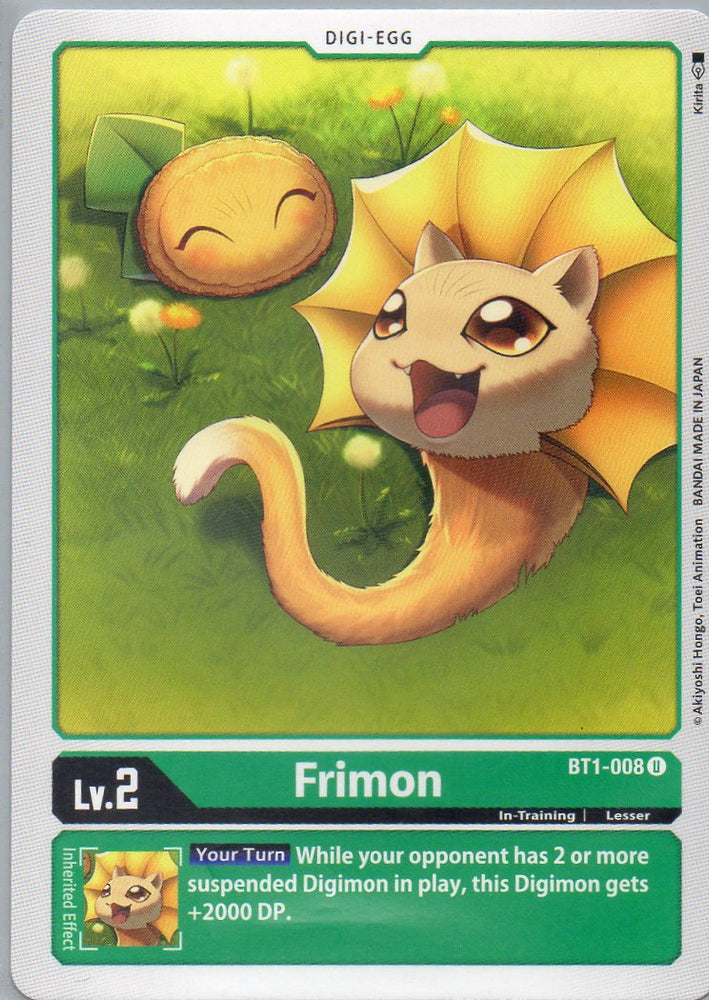 BT1-008 U Frimon - Uncommon - KC Collectibles au