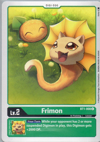 BT1-008 U Frimon - Uncommon - KC Collectibles au