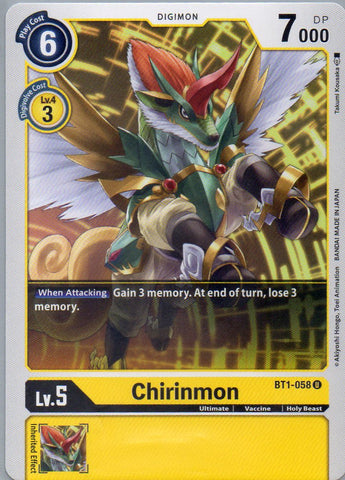 BT1-058 U Chirinmon - Uncommon - KC Collectibles au