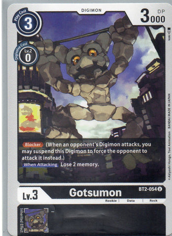 BT2-054 U Gotsumon - Uncommon - KC Collectibles au