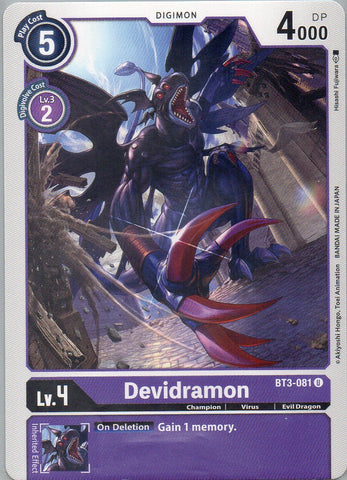 BT3-081 U Devidramon - Uncommon - KC Collectibles au