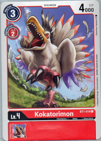 BT1-014 C Kokatorimon - Common - KC Collectibles au