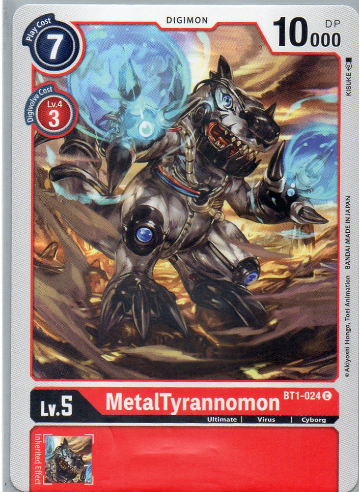 BT1-024 C MetalTyrannomon - Common - KC Collectibles au