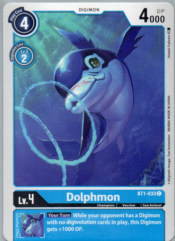 BT1-033 C Dolphmon - Common - KC Collectibles au