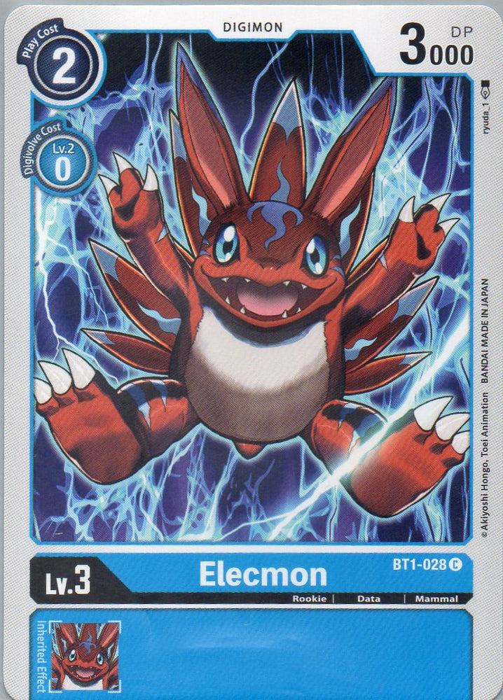 BT1-028 C Elecmon - Common - KC Collectibles au