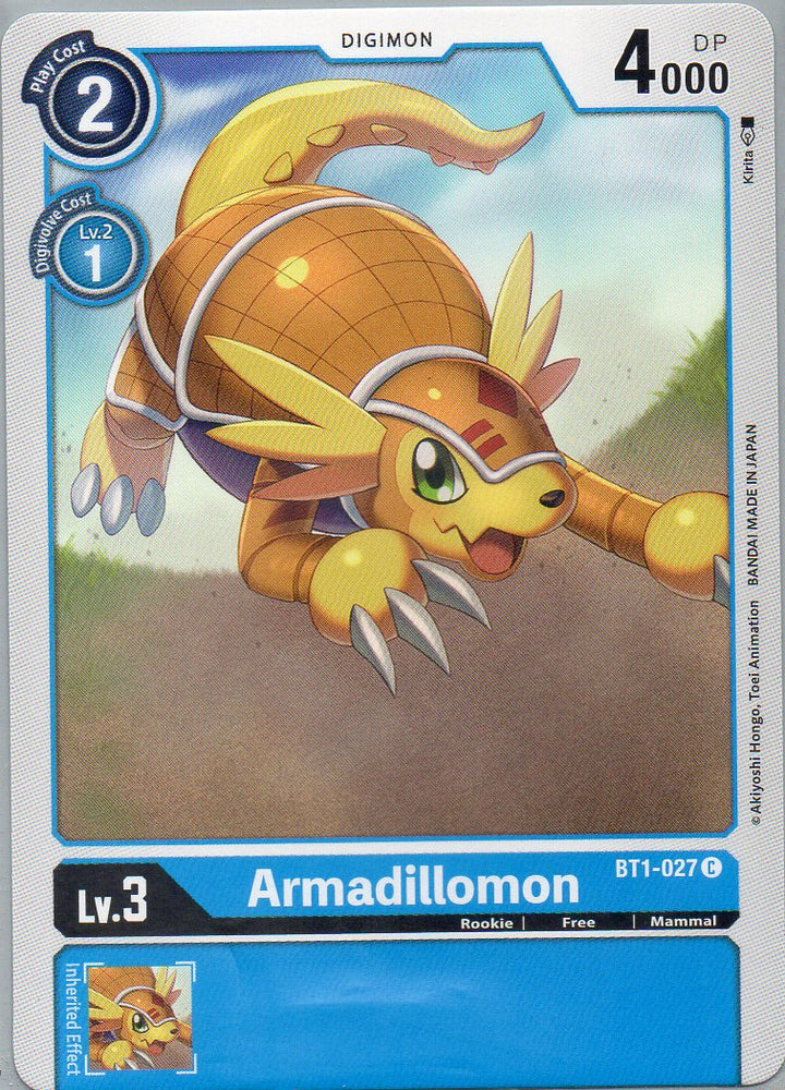 BT1-027 C Armadillomon - Common - KC Collectibles au