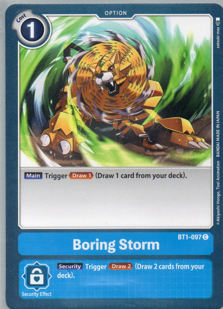 BT1-097 C Boring Storm - Common - KC Collectibles au