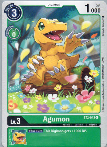 BT2-043 C Agumon - Common - KC Collectibles au