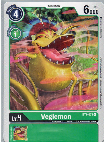 BT1-071 C Vegiemon - Common - KC Collectibles au