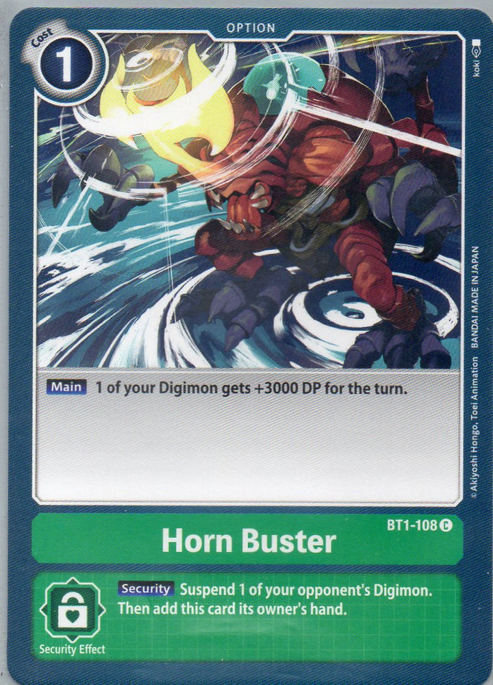 BT1-108 C Horn Buster - Common - KC Collectibles au