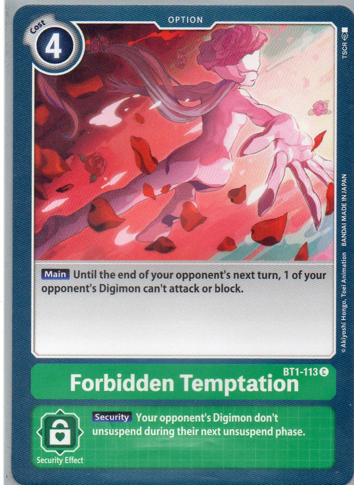 BT1-113 C Forbidden Temptation - Common - KC Collectibles au