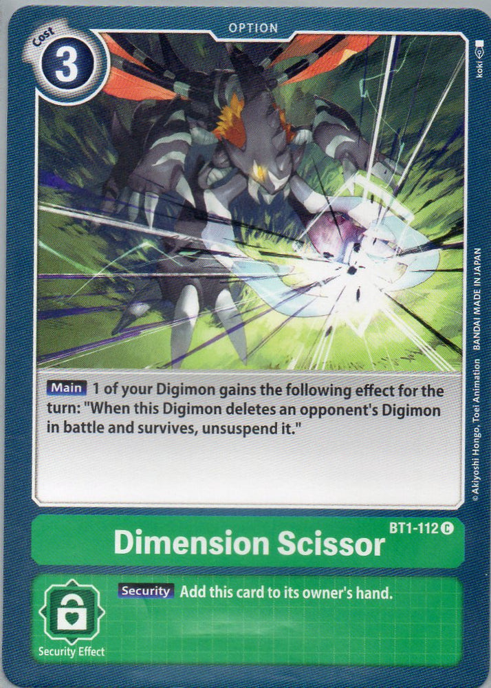 BT1-112 C Dimension Scissor - Common - KC Collectibles au