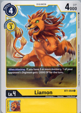 BT1-054 C Liamon - Common - KC Collectibles au