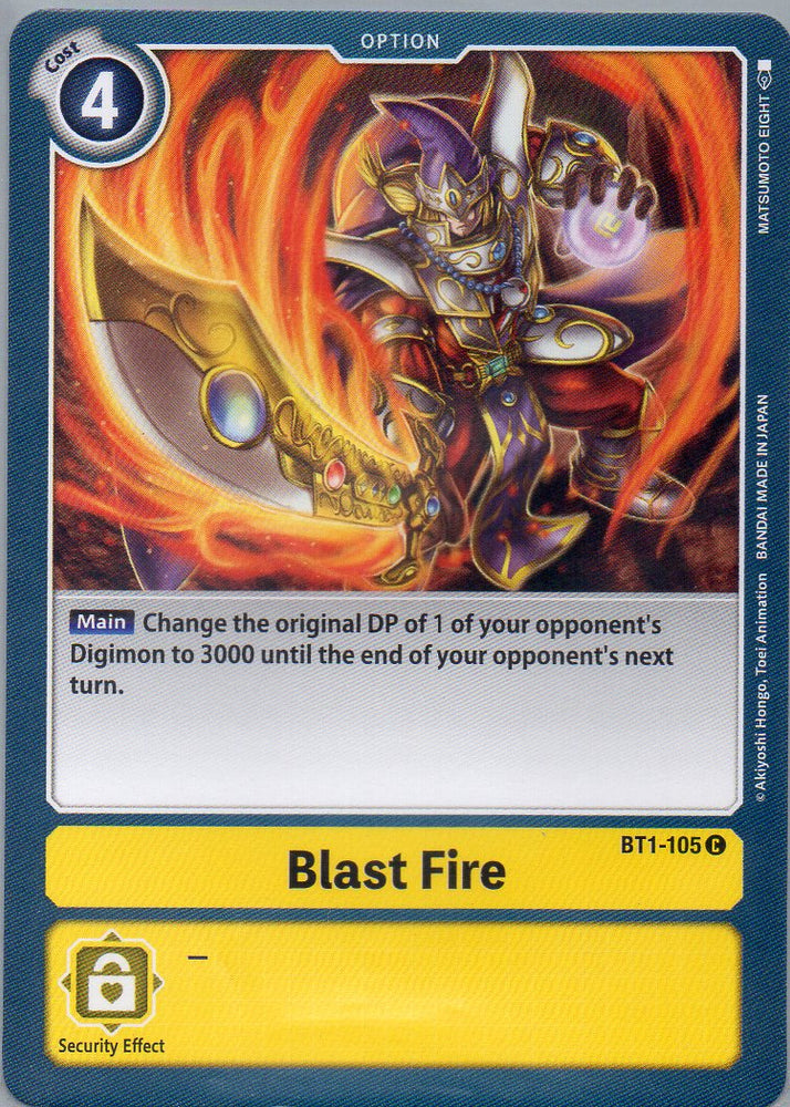 BT1-105 C Blast Fire - Common - KC Collectibles au