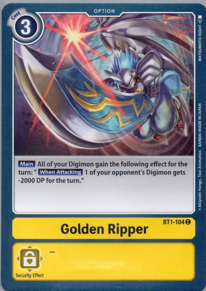 BT1-104 C Golden Ripper - Common - KC Collectibles au